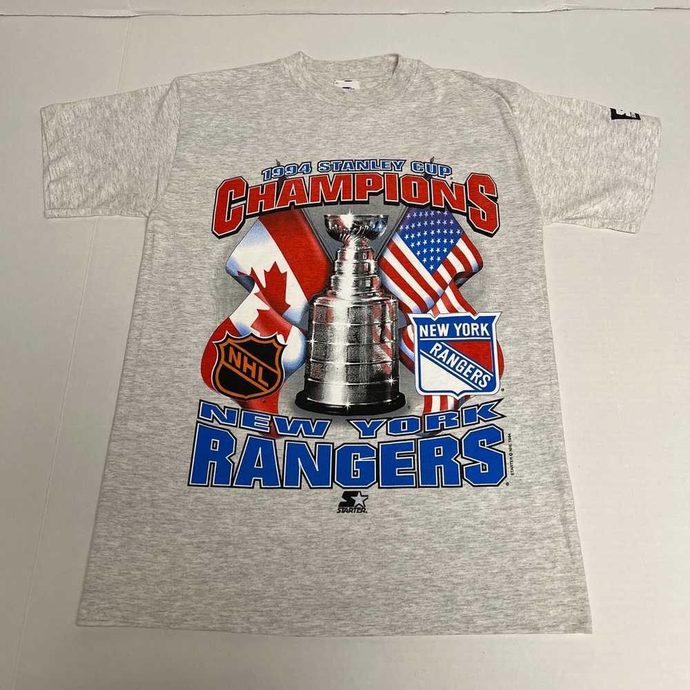 VTG Starter NY Rangers Stanley Cup Champions Shirt - image 2