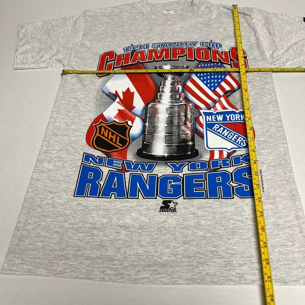 VTG Starter NY Rangers Stanley Cup Champions Shirt - image 7