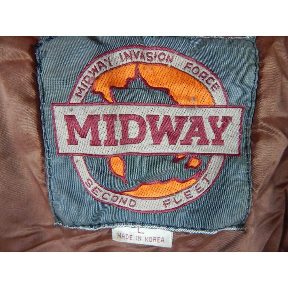 Vintage Vintage Midway Diagonal Full Zip Leather … - image 3