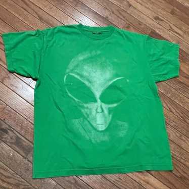 Vintage Alien Green T-Shirt Roswell New Mexico  L… - image 1
