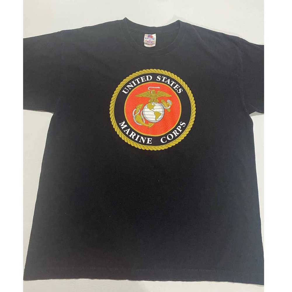 VTG BAYSIDE United States Marine Corps Black Shir… - image 1