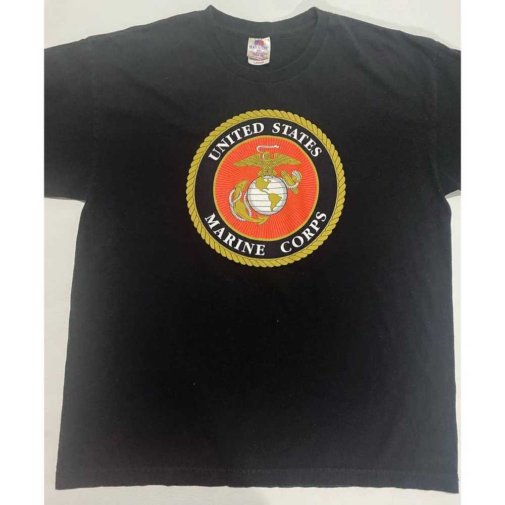 VTG BAYSIDE United States Marine Corps Black Shir… - image 5