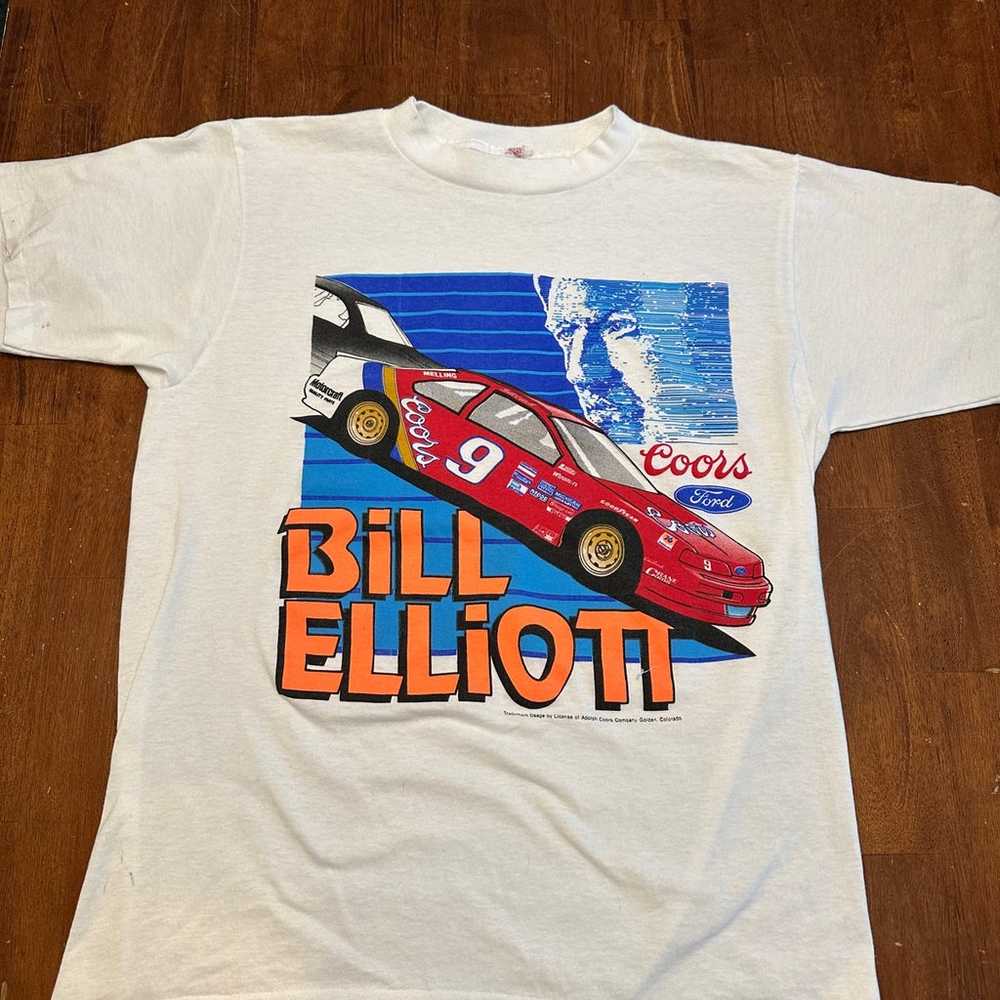 Vintage Bill Elliott Nascar tshirt large - image 1