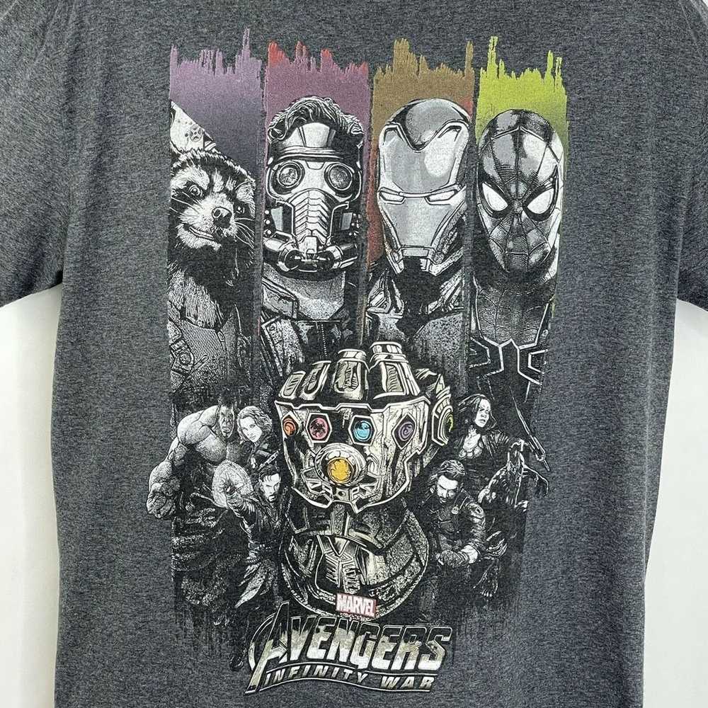 Marvel Avengers Gray Graphic T-Shirt Size L - image 3