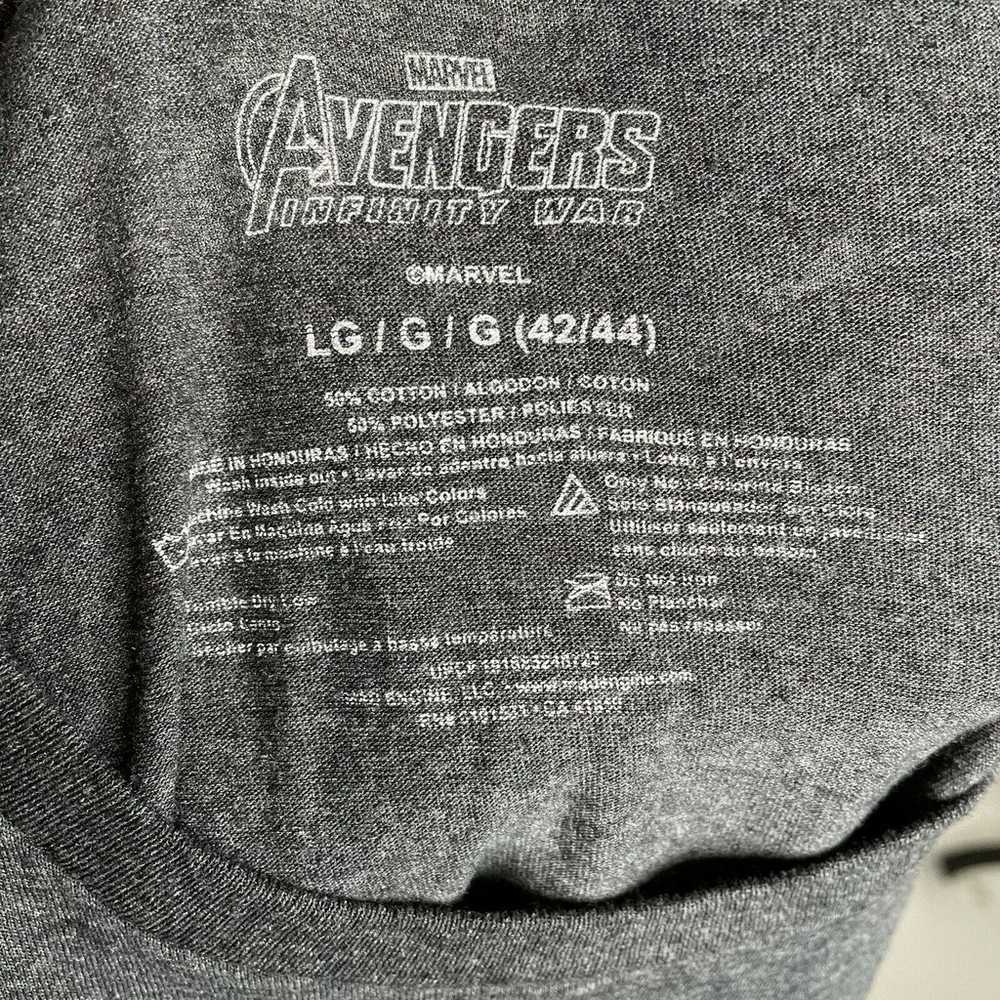 Marvel Avengers Gray Graphic T-Shirt Size L - image 5