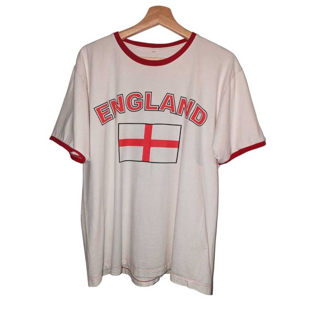 England South Africa Soccer Ringer T Shirt Mens L… - image 4