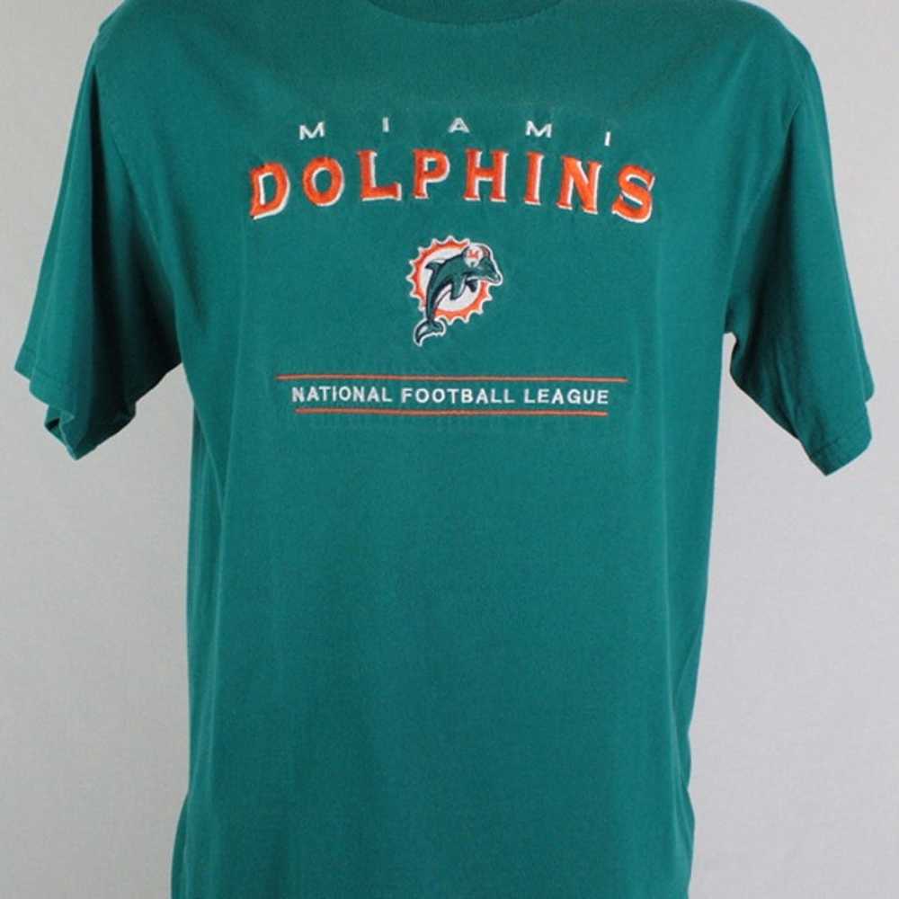 Vintage 90s Miami Dolphins Lee Sport Boxy Fit T-S… - image 1