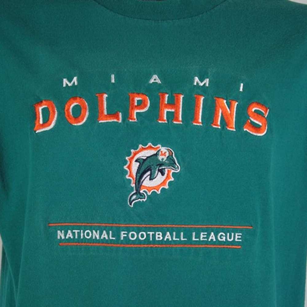 Vintage 90s Miami Dolphins Lee Sport Boxy Fit T-S… - image 2