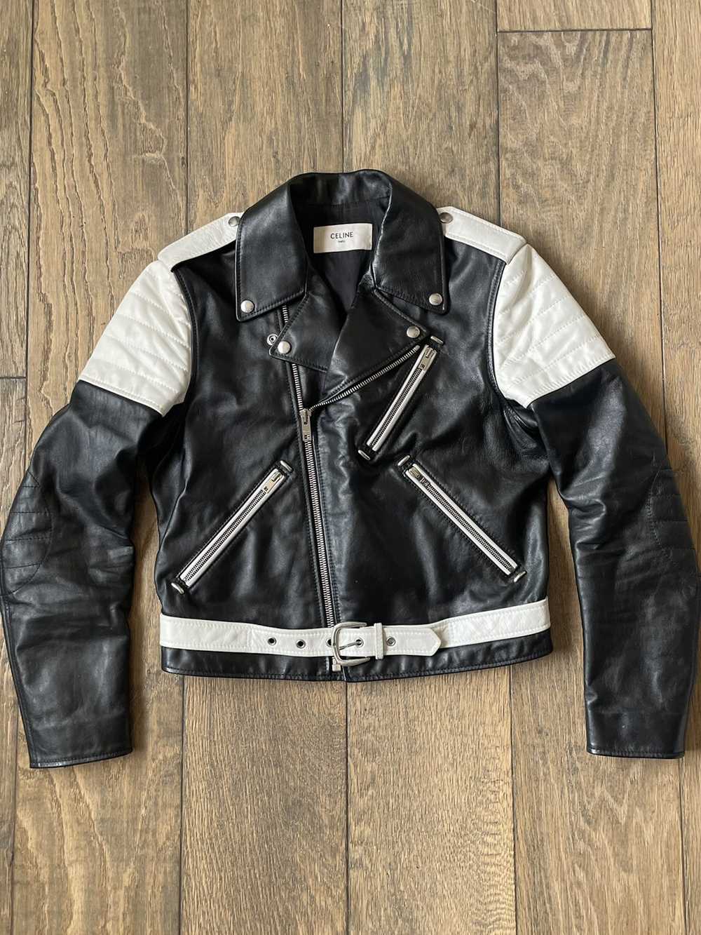 Celine Celine Motorcycle Leather Jacket - image 1