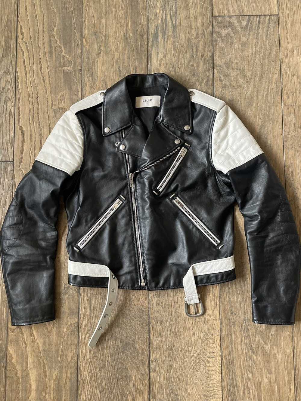 Celine Celine Motorcycle Leather Jacket - image 2