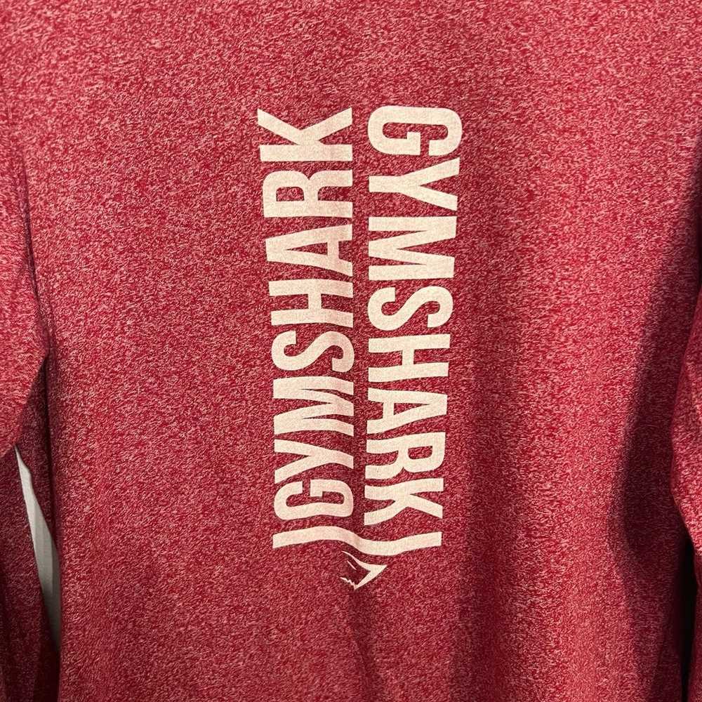 Gymshark Men's L Shirt Red Performance Long Sleev… - image 2