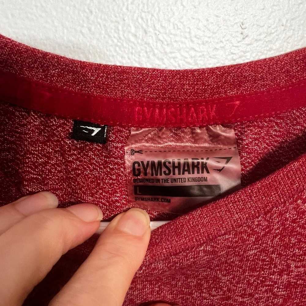 Gymshark Men's L Shirt Red Performance Long Sleev… - image 3