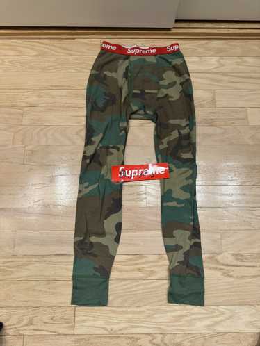 Hanes × Supreme Supreme Hanes Thermal Pant Woodla… - image 1