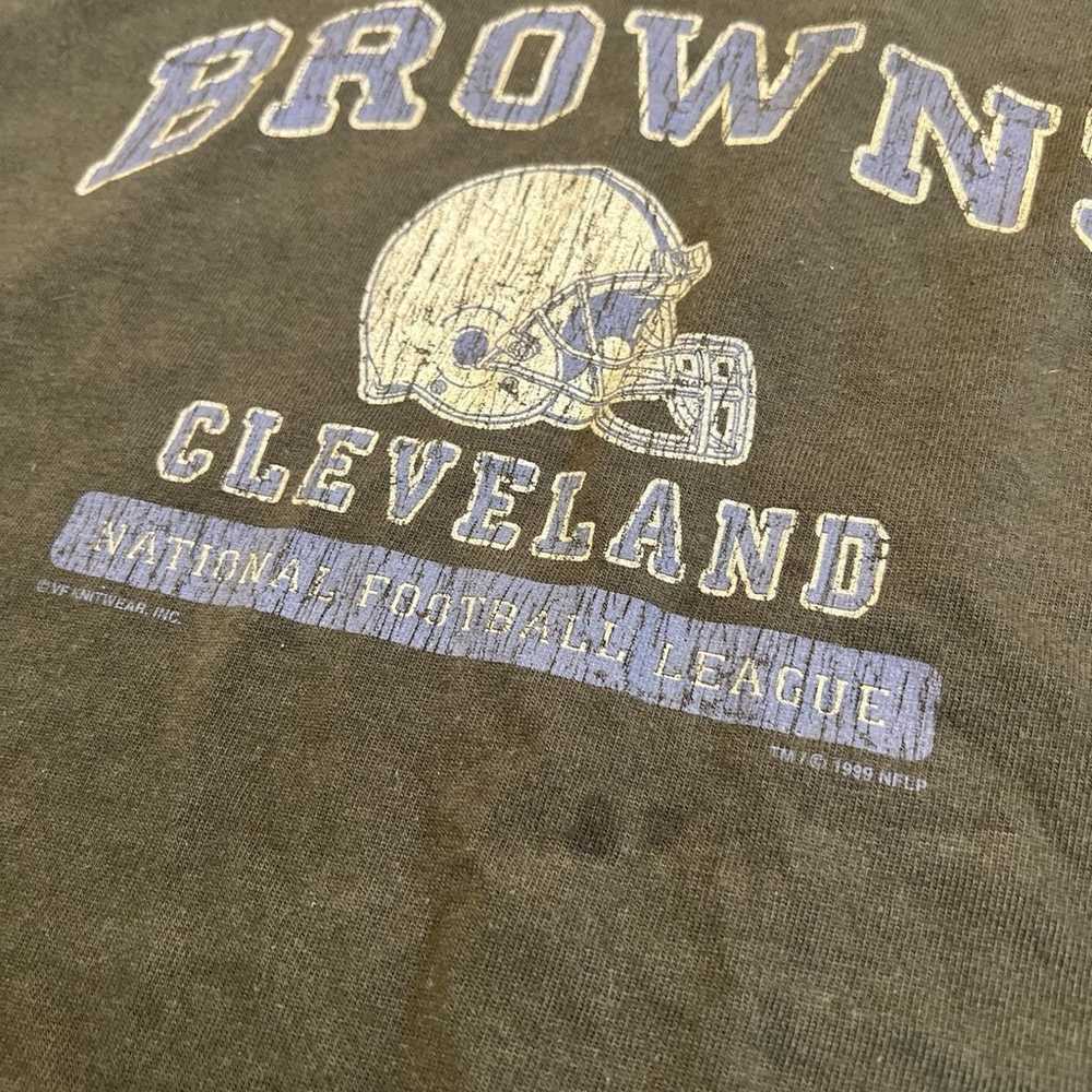 Vintage 1999 Lee Sport Cleveland Browns NFL Army … - image 3