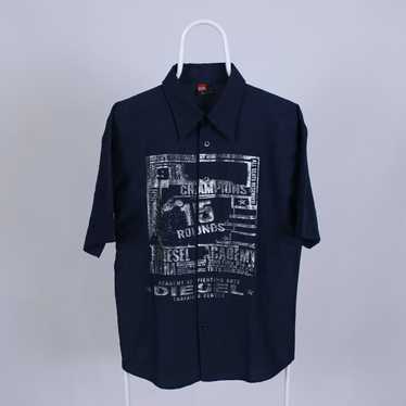 Diesel Rare Diesel Button-up Graphic Shirt - image 1