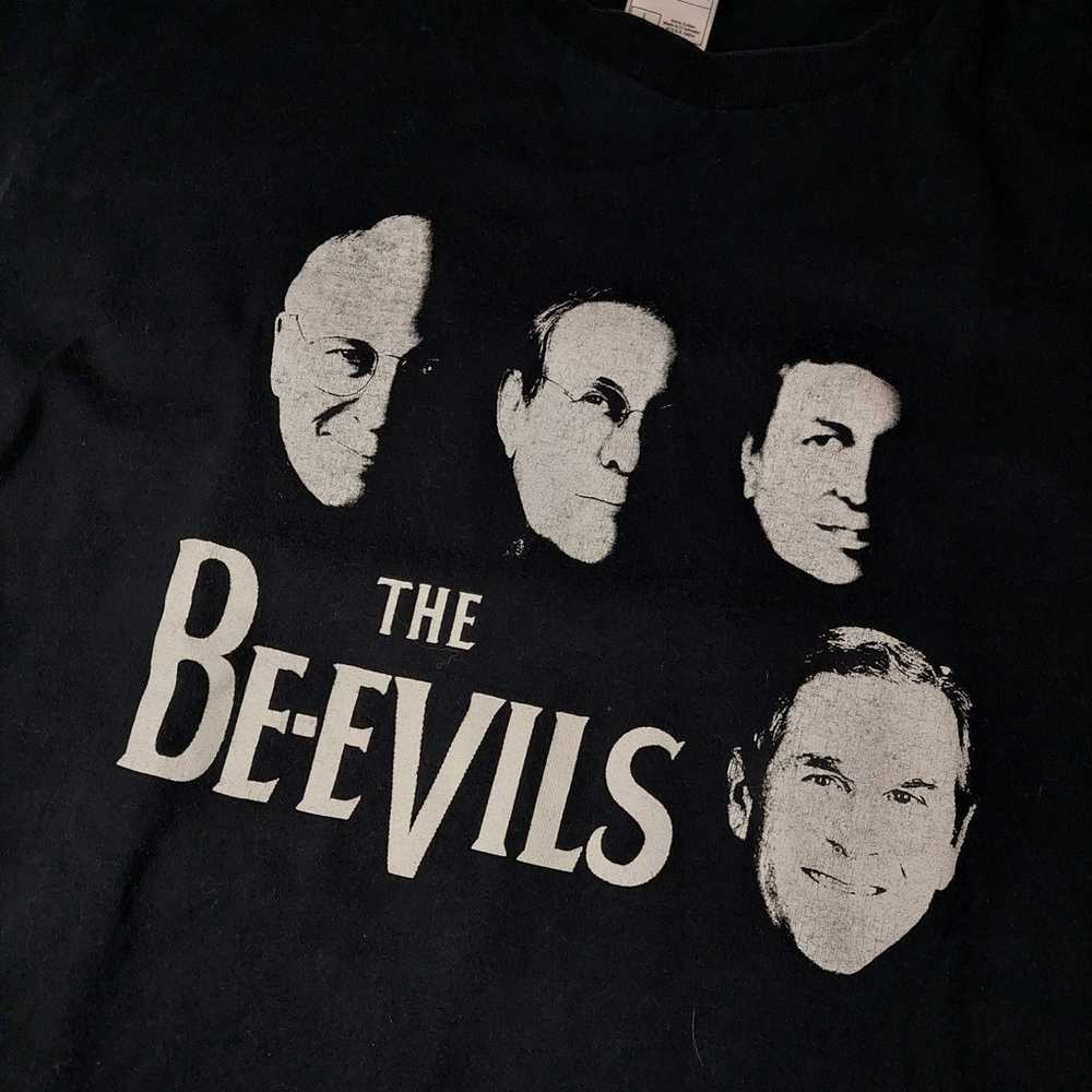 Vintage George Bush T Shirt Sz L The Be-Evils Ant… - image 2