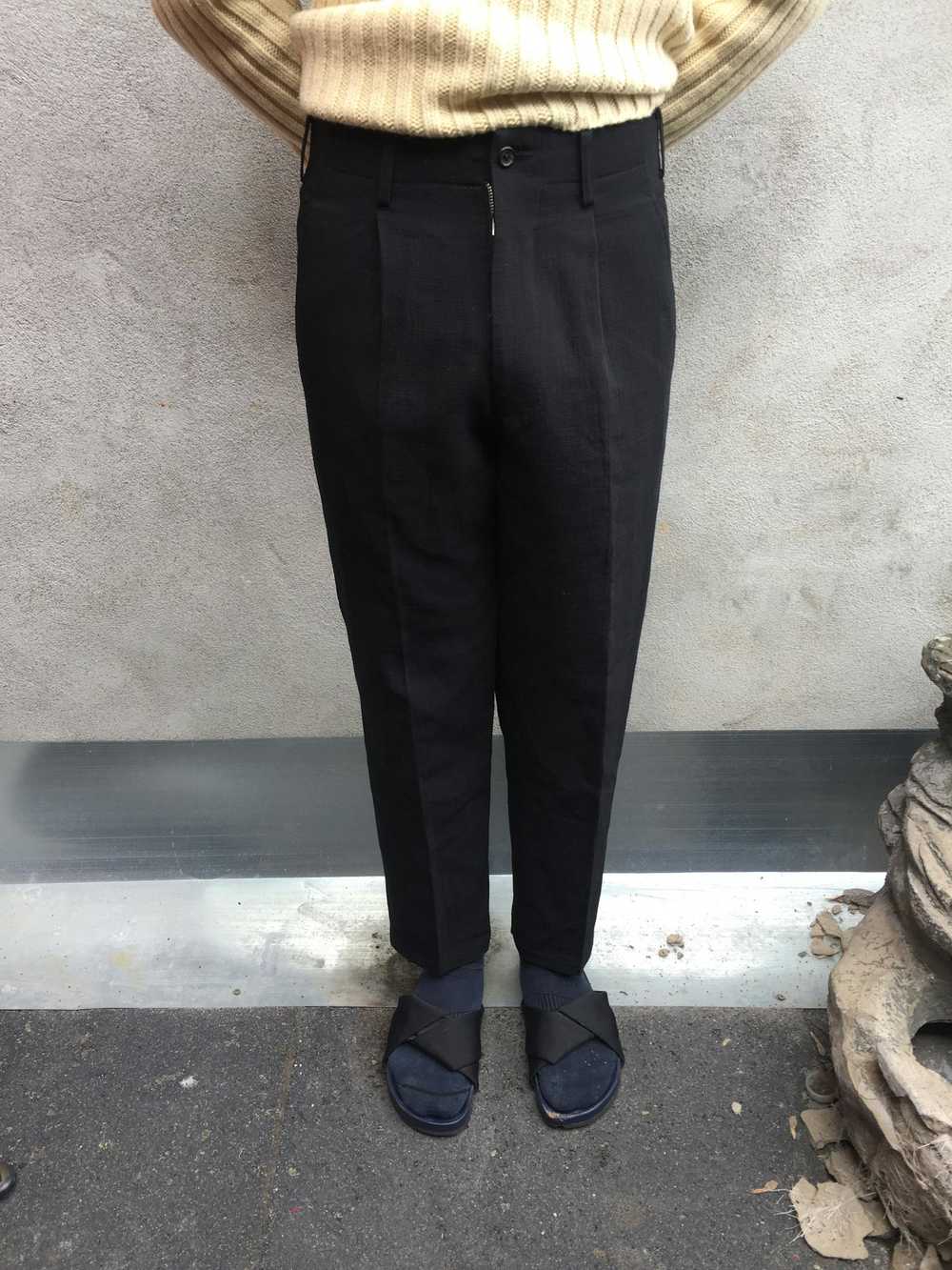 Yohji Yamamoto Pour Homme Black Pants - image 5