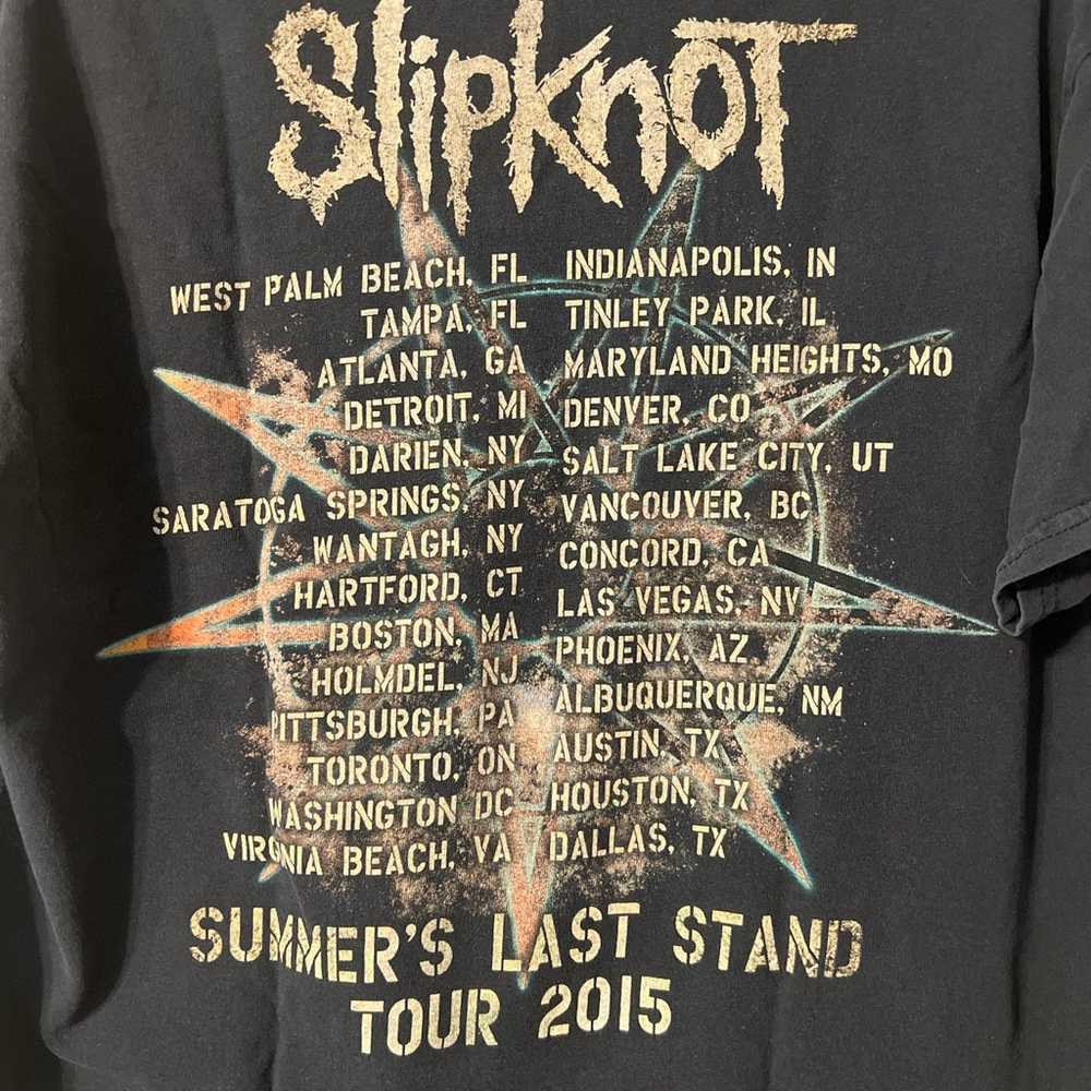 Slipknot Summer’s Last Stand 2015 Tour T-Shirt - image 4