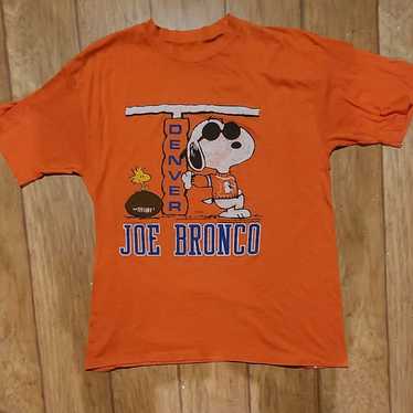 Vintage NFL Snoopy Denver Broncos Joe Cool Single… - image 1