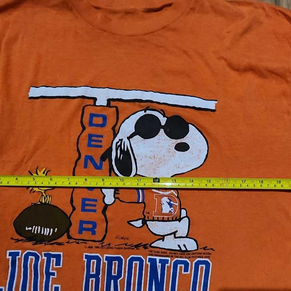 Vintage NFL Snoopy Denver Broncos Joe Cool Single… - image 6