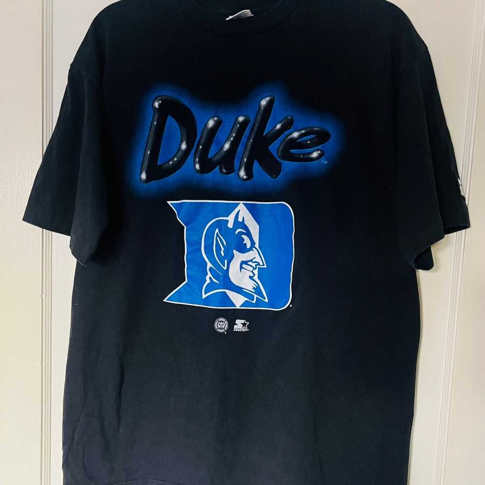 Rare Vintage Duke Blue Devils Starter TShirt Size… - image 1