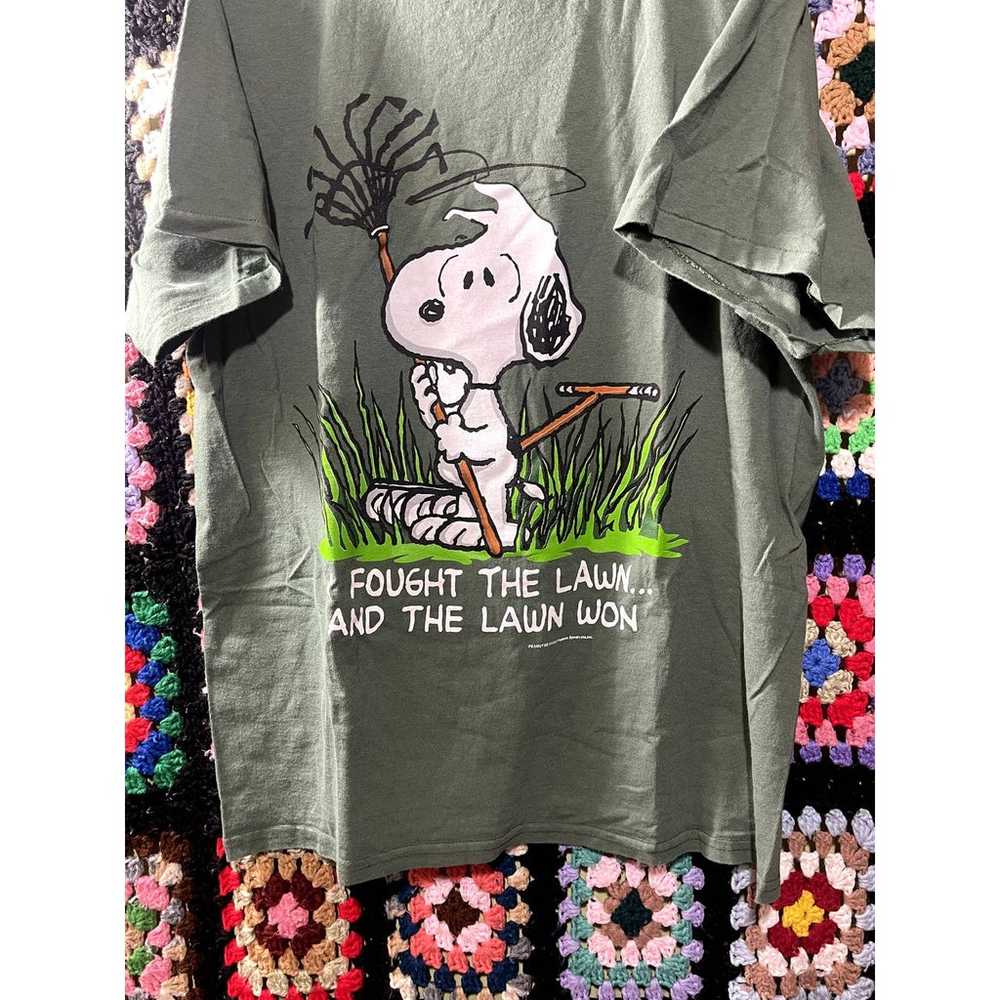 Vintage Changes Snoopy "Fought the Lawn and the L… - image 2
