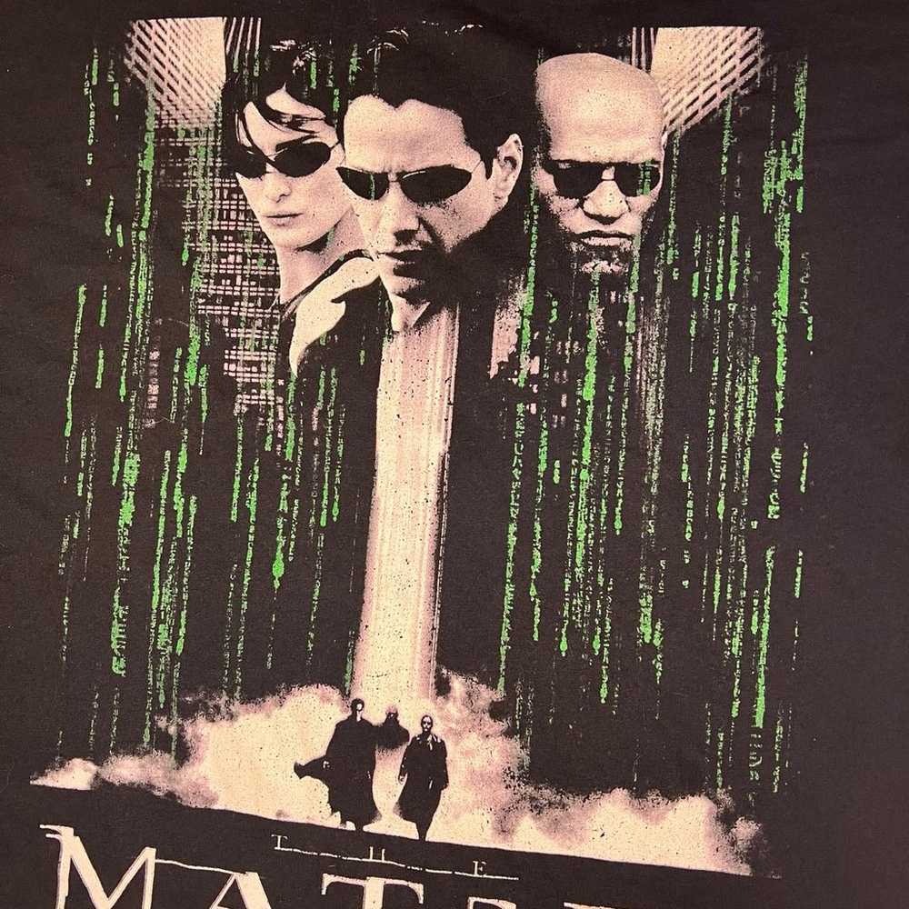 Vintage The Matrix Movie Promo Shirt size Large - image 2