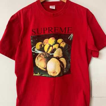 Supreme Still Life Peaches And Bred XL Red Tee Shirt - Gem