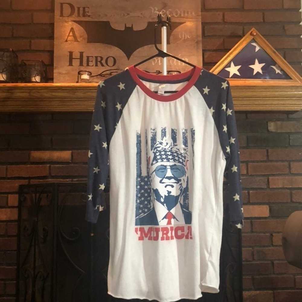 Trump ‘MERICA Patriotic Baseball Shirt - image 2
