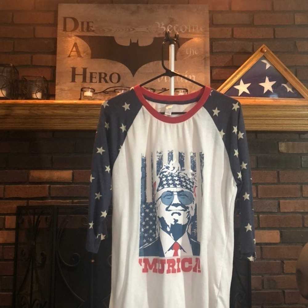 Trump ‘MERICA Patriotic Baseball Shirt - image 3
