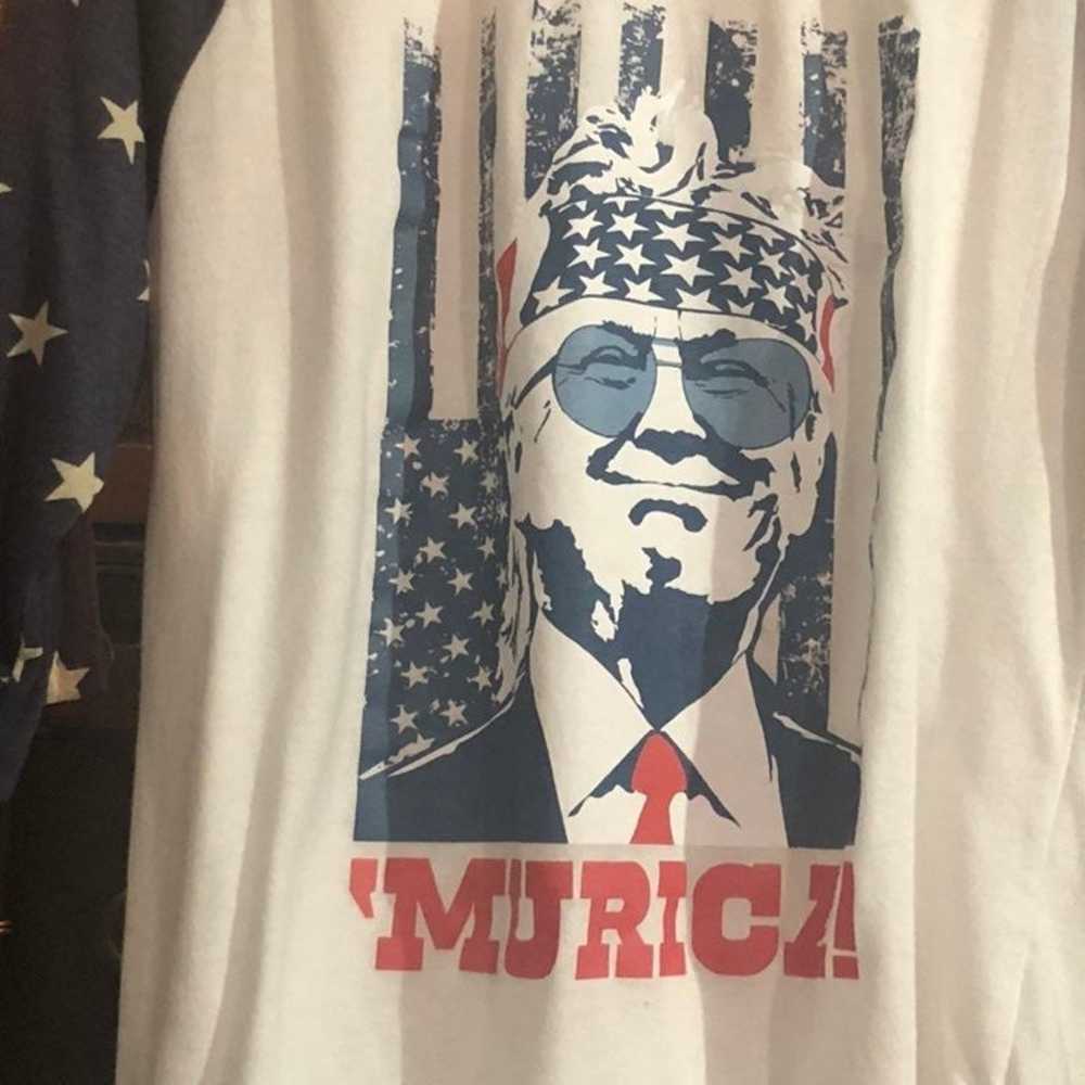 Trump ‘MERICA Patriotic Baseball Shirt - image 4