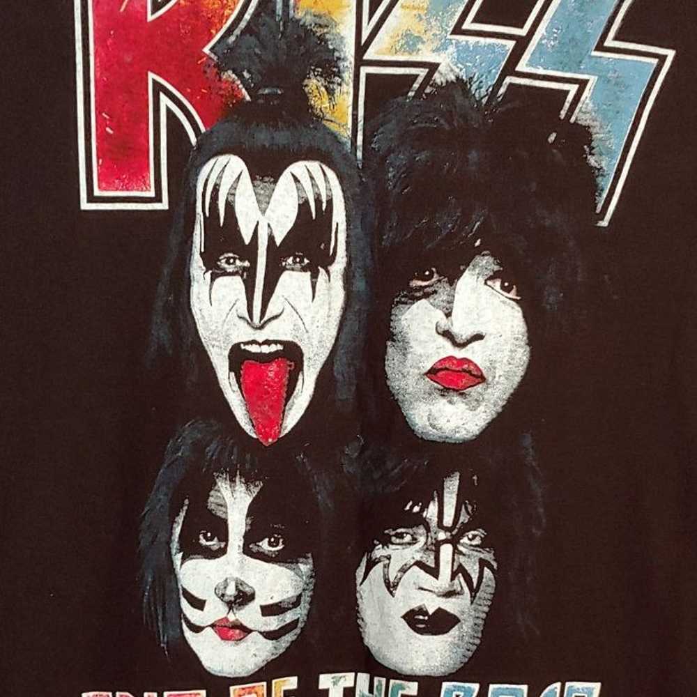 Shirt Rare Kiss concert tee Large Black - image 4