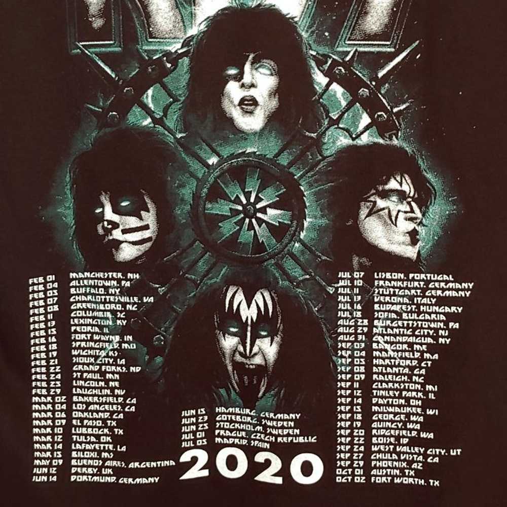 Shirt Rare Kiss concert tee Large Black - image 7