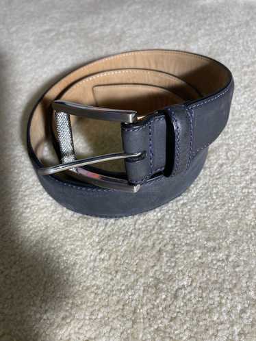 Robert Graham Robert Graham Dark Blue Leather Belt