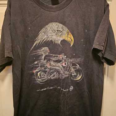 Indian Warrior eagle vintage motorcycle shirt