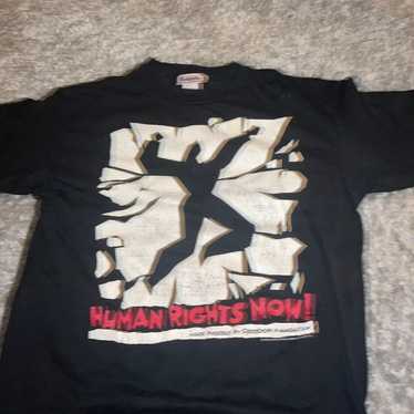 Vintage Reebok Human Rights Foundation Tour Shirt… - image 1