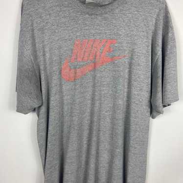 Vintage Nike Red Check T-Shirt - image 1