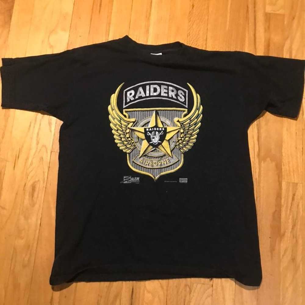 Vtg 90s Los Angeles Raiders shirt - image 1