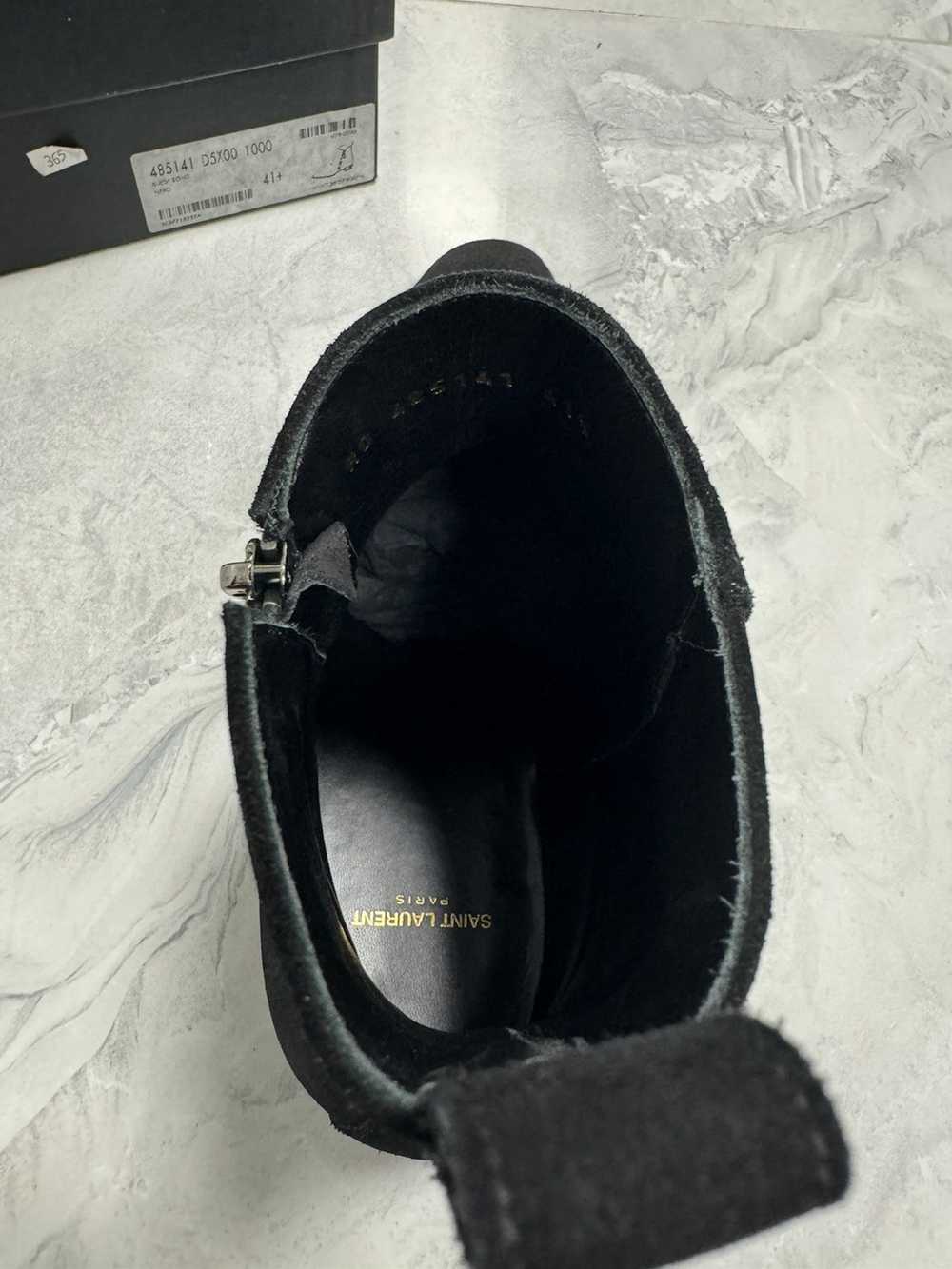 Saint Laurent Paris SLP Wyatt Black Zip Boots - image 4