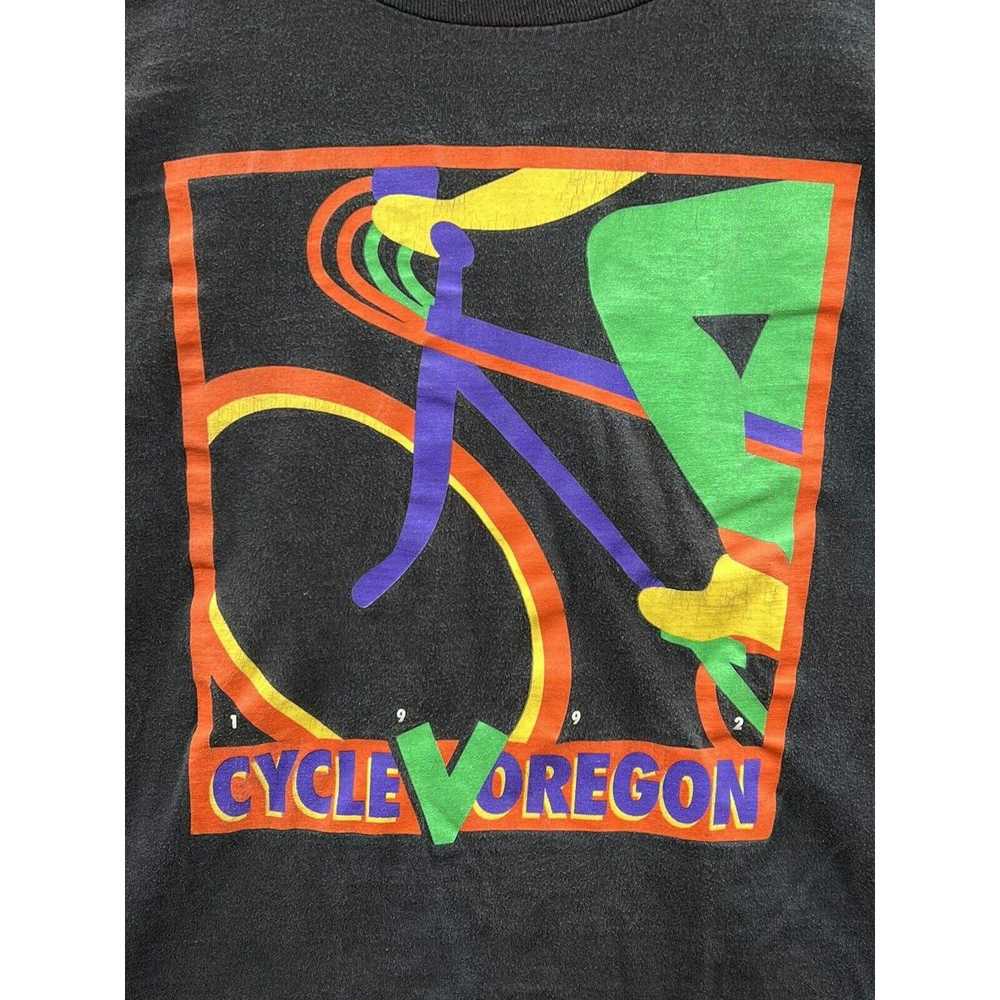 Nike Nike Cycle Oregon 1992 Faded Black Long-slee… - image 5