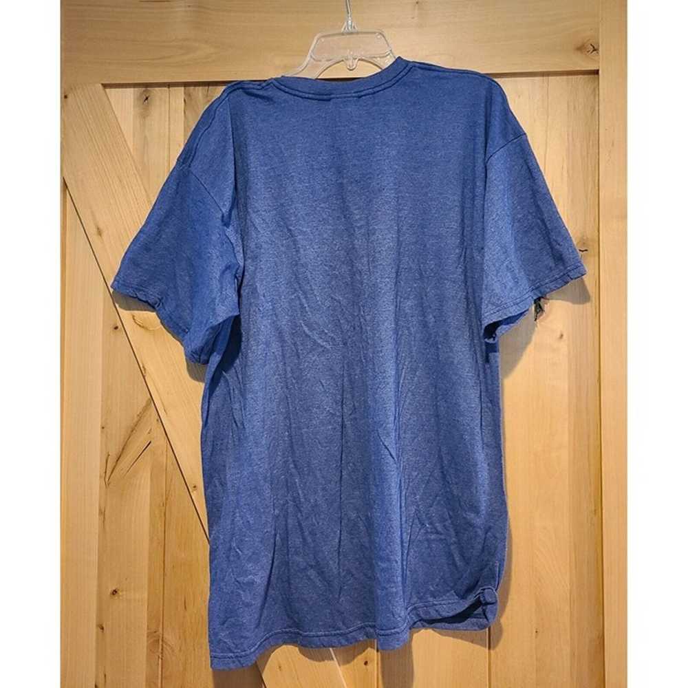 Nike Size XL Vintage y2k Blue T Shirt Embroidered… - image 2