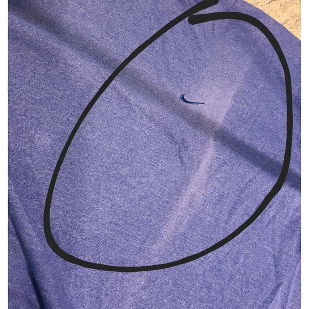 Nike Size XL Vintage y2k Blue T Shirt Embroidered… - image 5