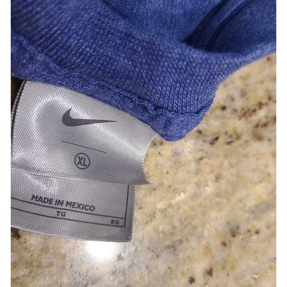 Nike Size XL Vintage y2k Blue T Shirt Embroidered… - image 7