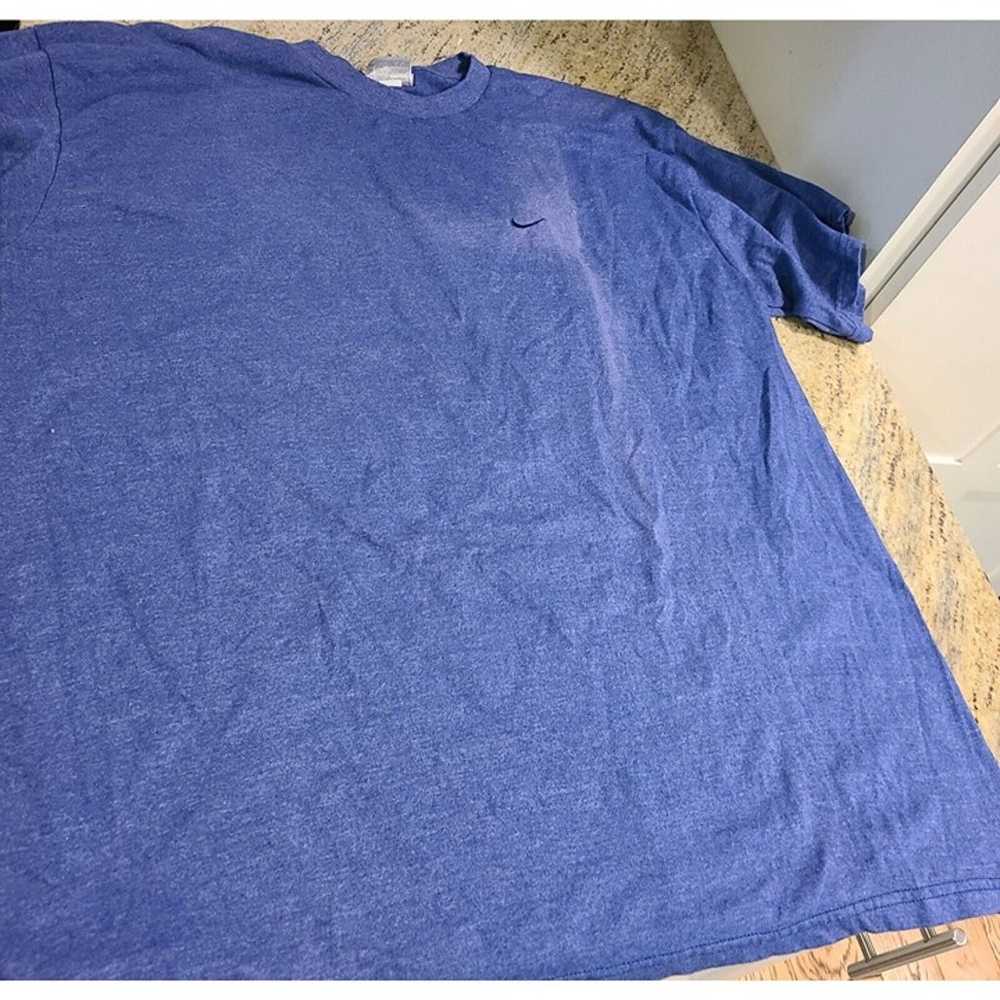 Nike Size XL Vintage y2k Blue T Shirt Embroidered… - image 9