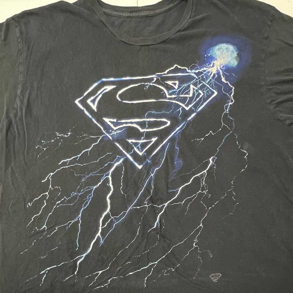 DC Comics Superman Symbol Lightning Graphic T-Shi… - image 3