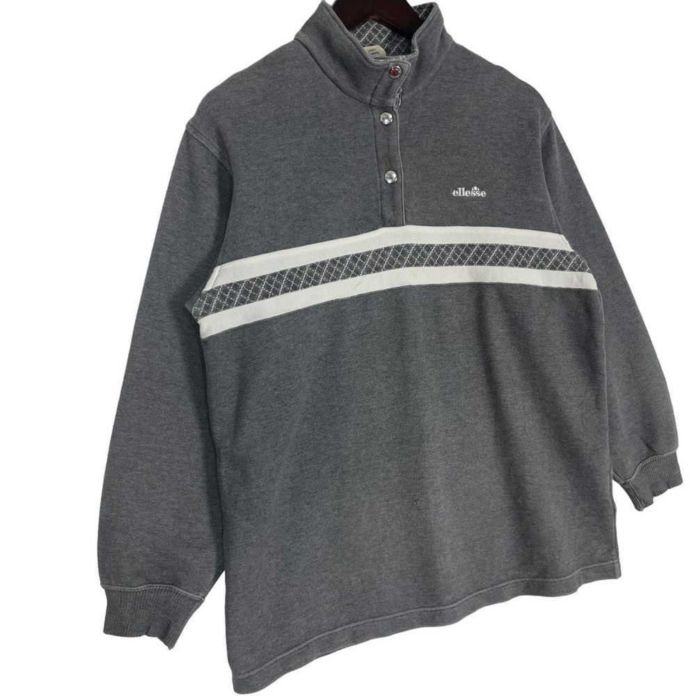 Ellesse × Vintage Ellesse Sweatshirt Half Button … - image 2