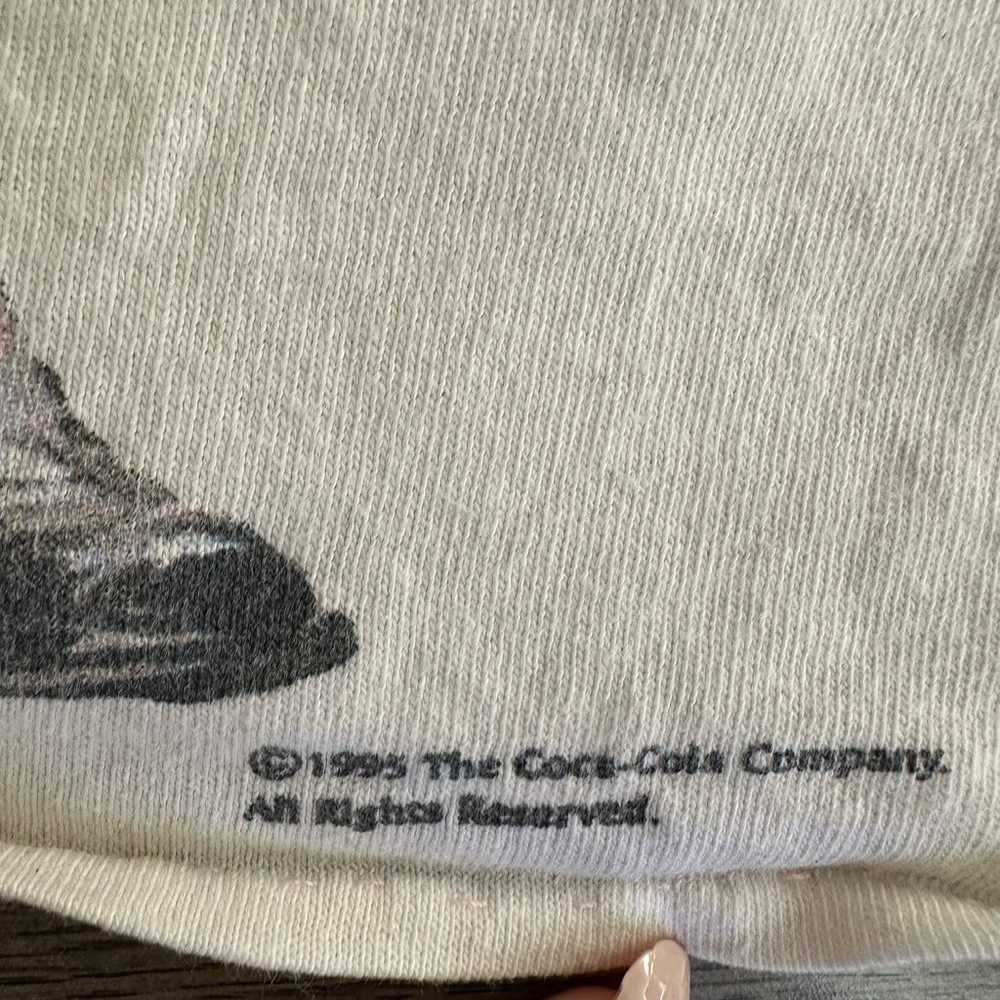 Vintage christmas coca cola RARE tshirt - image 8