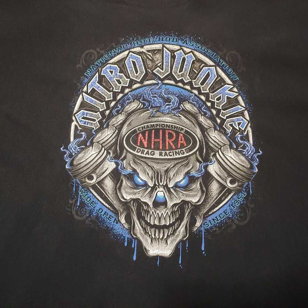 Men's Vintage NHRA Nitro Junkies T-shirt - image 2