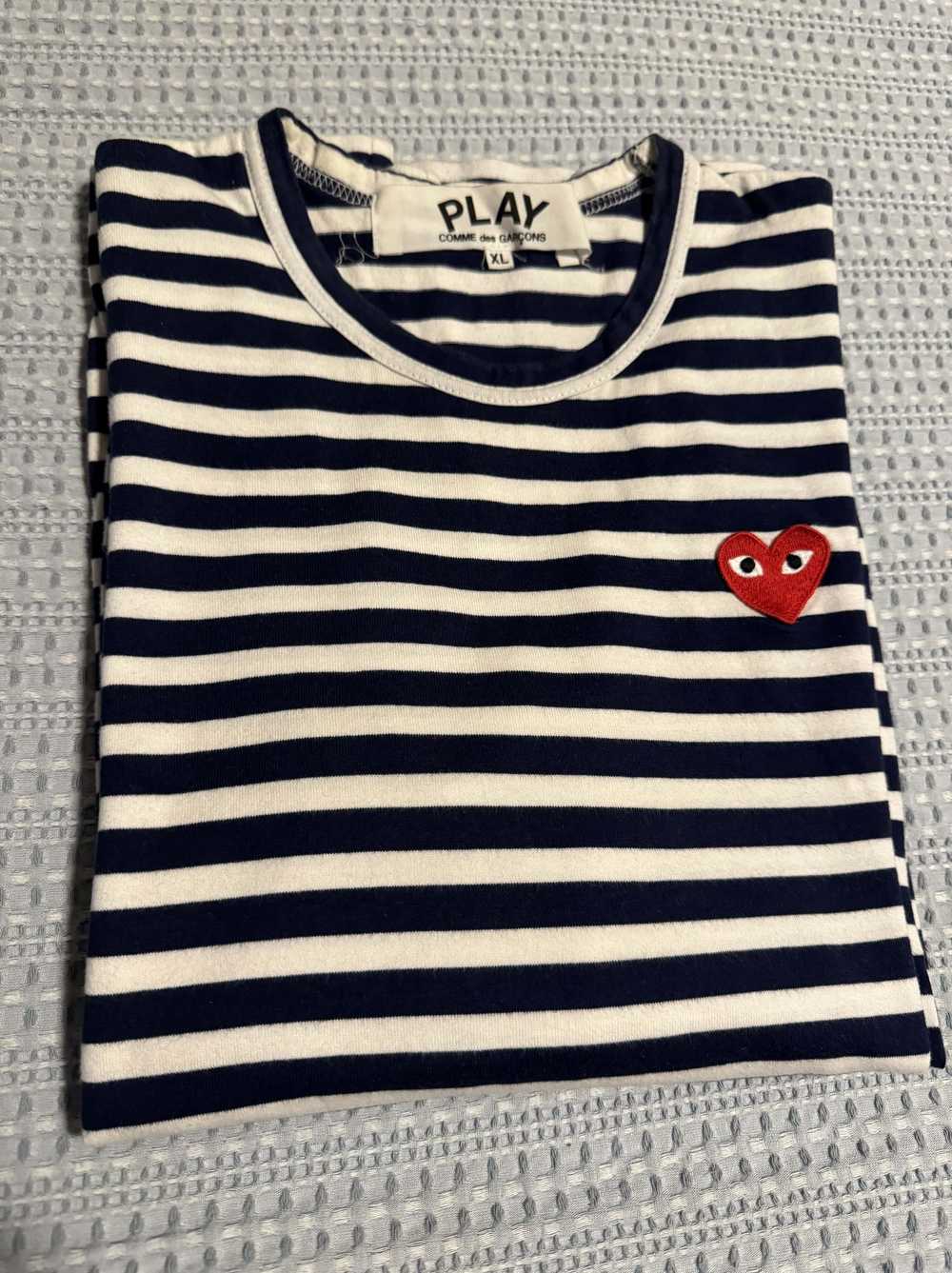 Comme Des Garcons Play CDG Play Striped Long Slee… - image 1