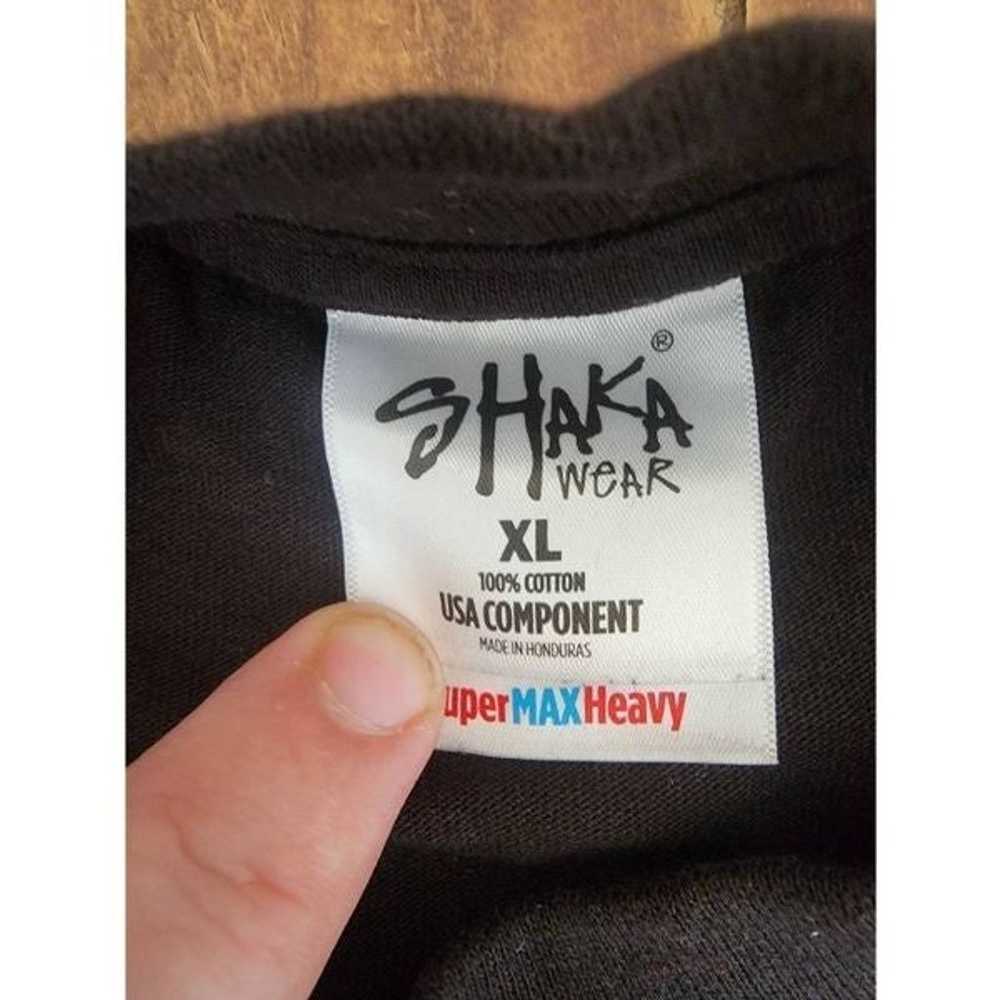 Shaka Wear Men's Black Short Sleeve Silver Black … - image 3
